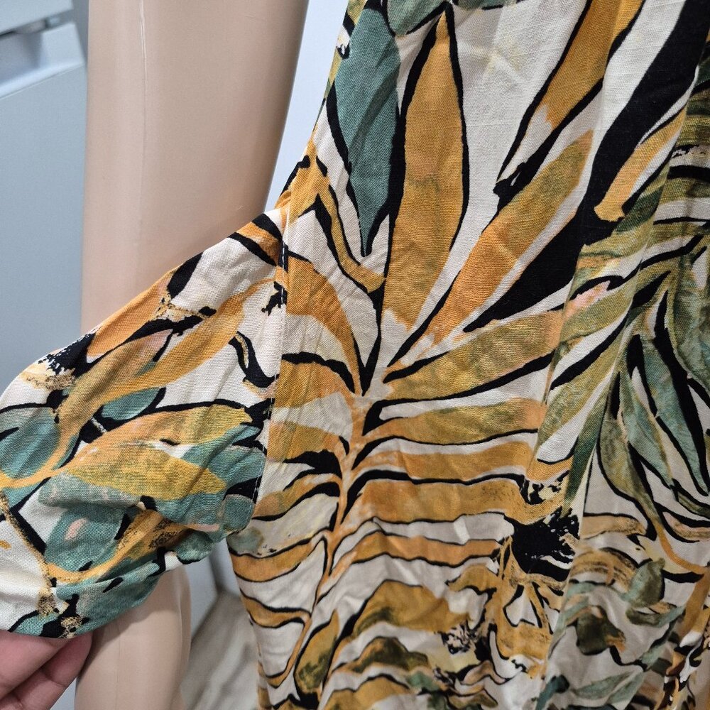 Rewind Tropical Palm Tree Maxi Dress Size XS - Picture 6 of 8